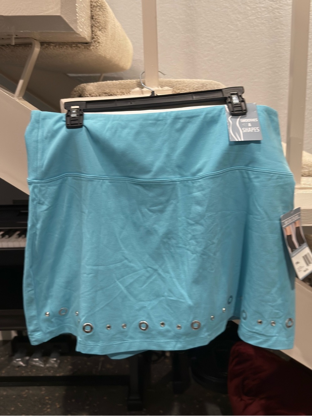 NWT Blue Eyelet Hem TeezHer Slender Shapes Skort Size PXL